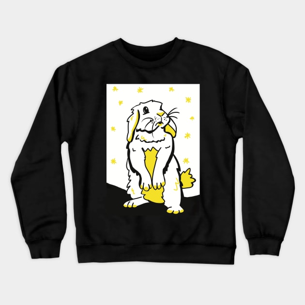 Rabbit high contrast for babies Crewneck Sweatshirt by drknice